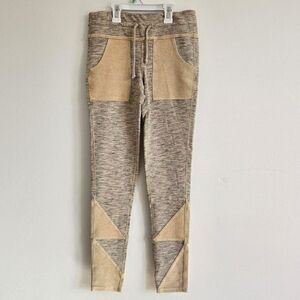 Free People Movement Tan and Brown Joggers Leggings S Small
